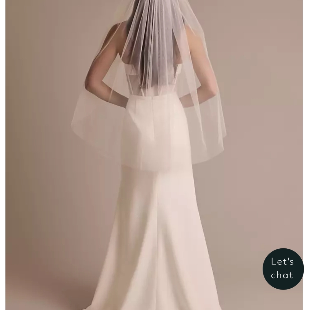 David's Bridal White Veil